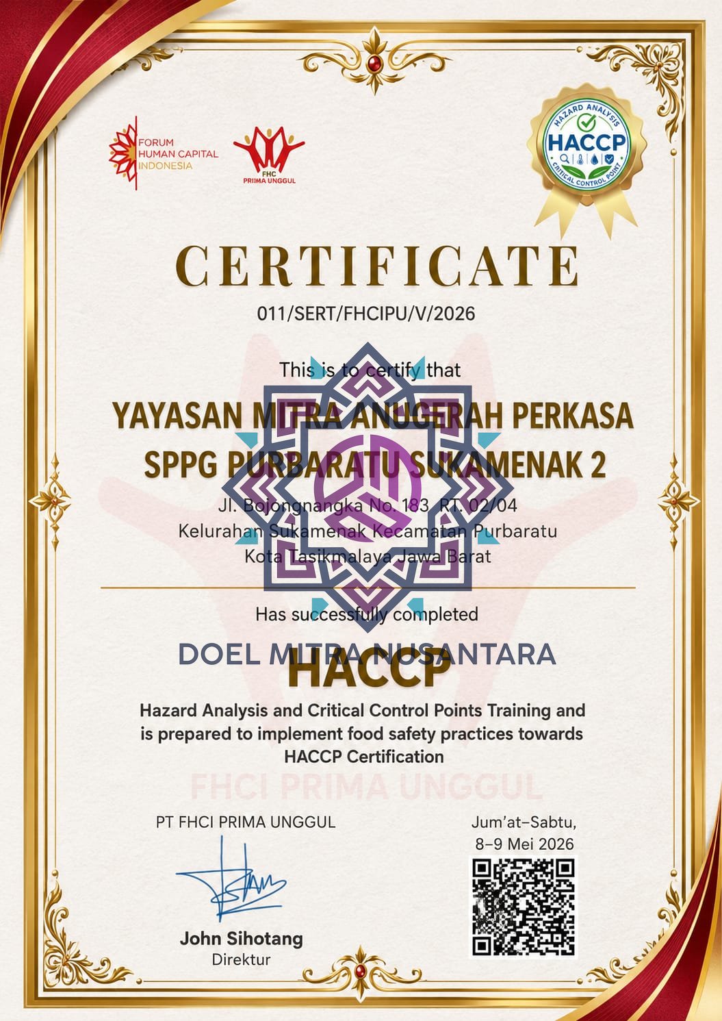 HACCP SPPG PURBARATU SUKAMENAK 2