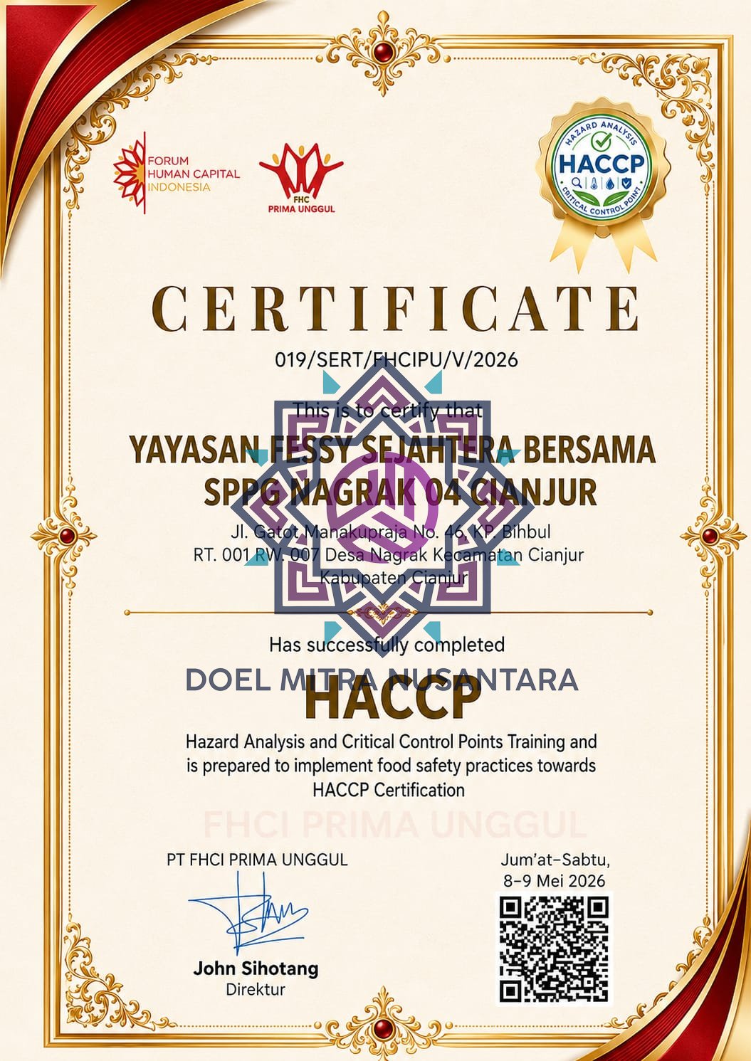 HACCP SPPG NAGRAK 04 CIANJUR