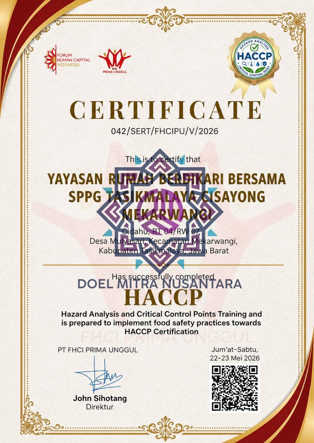 SPPG TASIKMALAYA CISAYONG MEKARWANGI