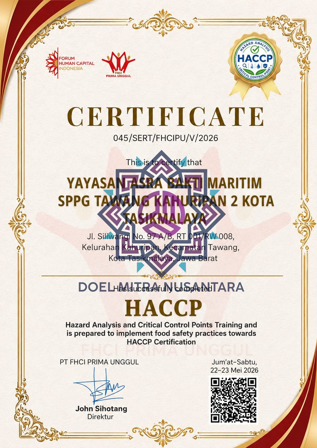 SPPG TAWANG KAHURIPAN 2 KOTA TASIKMALAYA