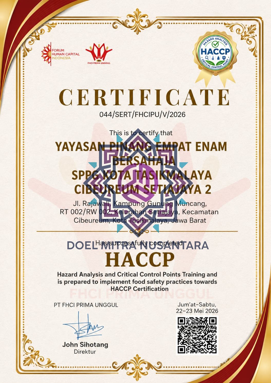 SPPG KOTA TASIKMALAYA CIBEUREUM SETIAJAYA 2